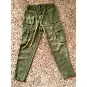 Olive Green H&M Cargo Trouser